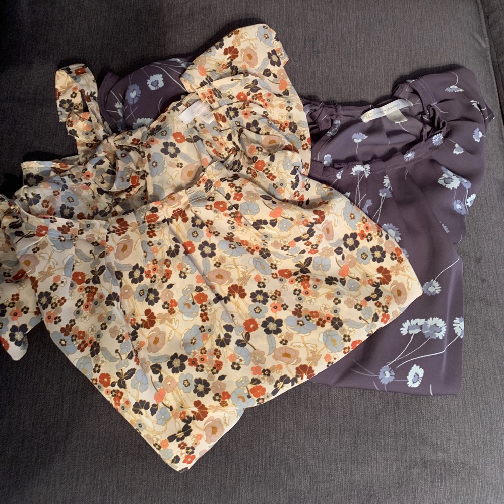 LC Lauren Conrad tie back blouse